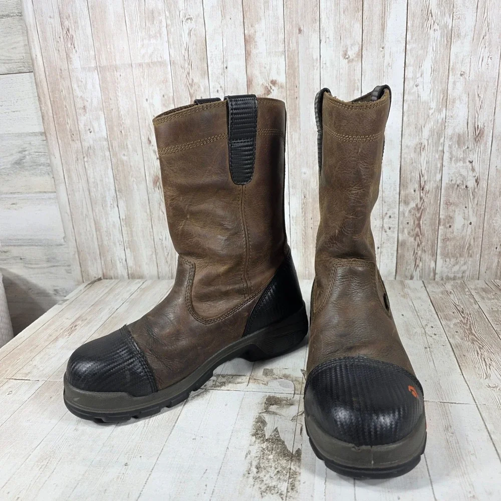 Wolverine Mens I-90 EPX Carbon Fiber Toe Waterproof Work Boots Brown W10650 9.5M